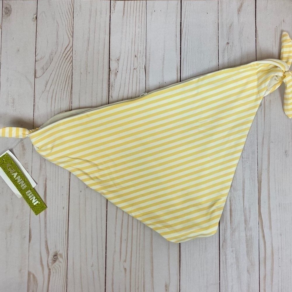 Gianni Bini Tropical Lemons Striped Tie‎ Side Pant - Picture 2 of 6